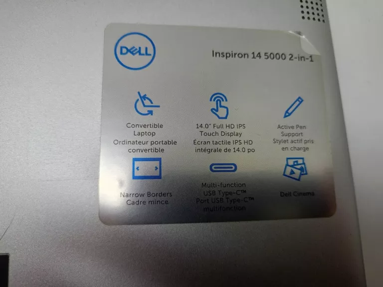 LAPTOP DELL INSPIRON 14 5000 2 IN 1