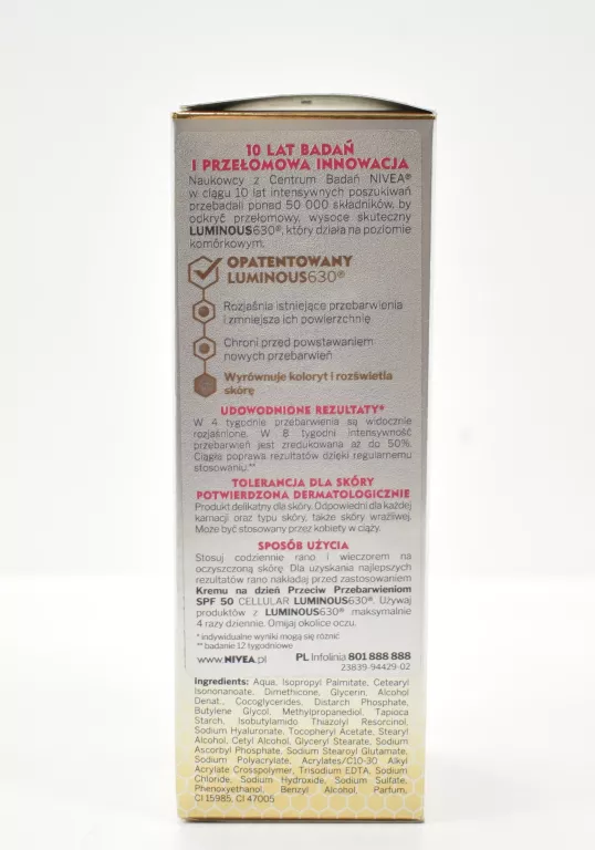 NIVEA CELLULAR LUMINOUS 630 INTENSYWNE SERUM PRZECIW PRZEBARWIENIOM