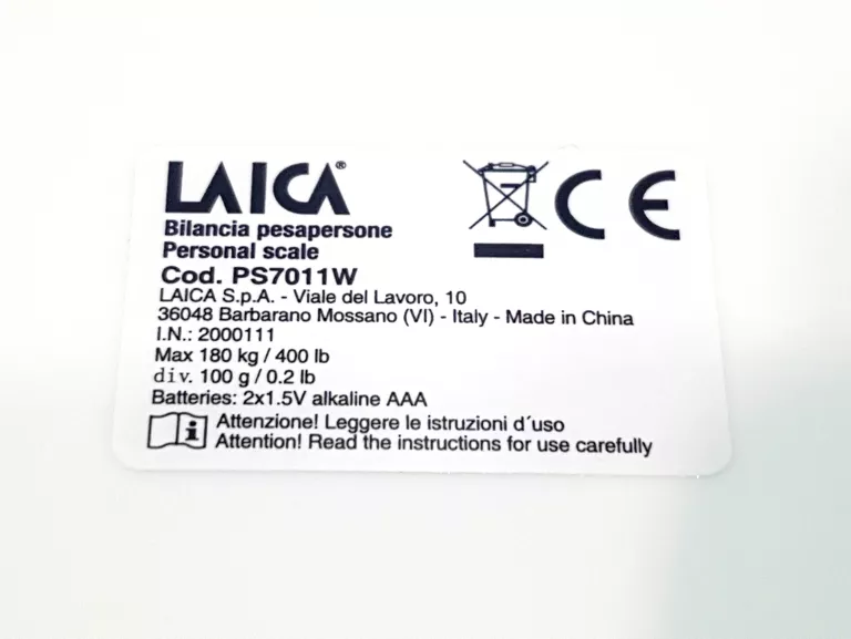 WAGA ŁAZIENKOWA LAICA PS7011