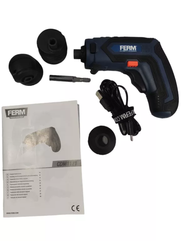 WKRĘTAK FERM CDM1171 +KOŃCÓWKI +ŁAD +BITY +INSTRUKCJA