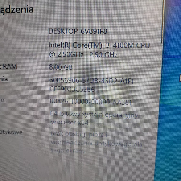 LAPTOP LENOVO G510 15,6" INTEL CORE I3 8 GB/1000 GB