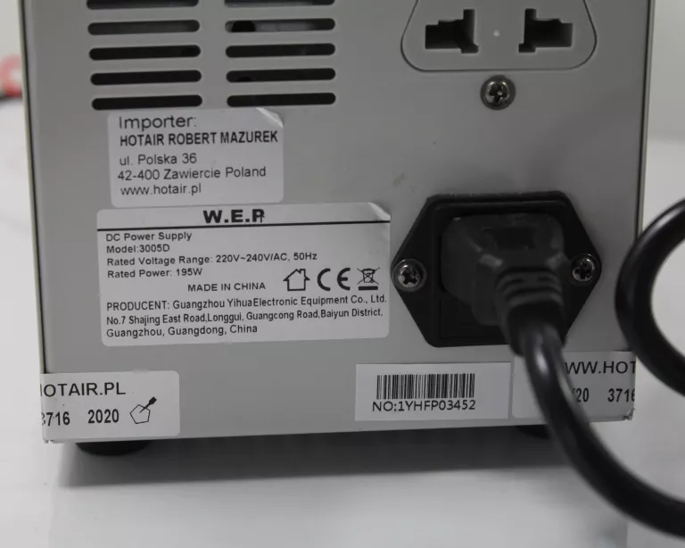 ZASILACZ LABORATORYJNY WEP 3005D