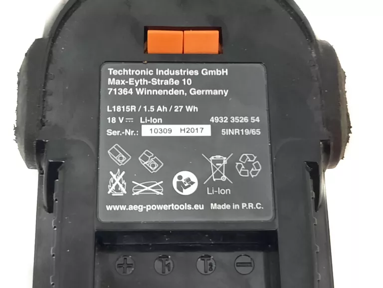 AEG AKUMULATOR PRO 18V LITHIUM ION 1.5AH