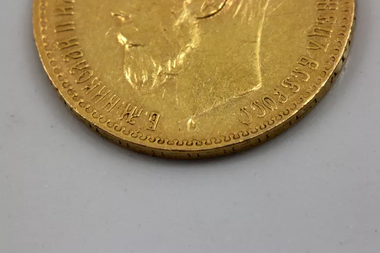 ZŁOTA MONETA 5 RUBLI 1898R 4.3G PR. 900