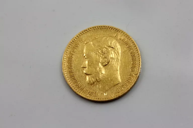 ZŁOTA MONETA 5 RUBLI 1898R 4.3G PR. 900