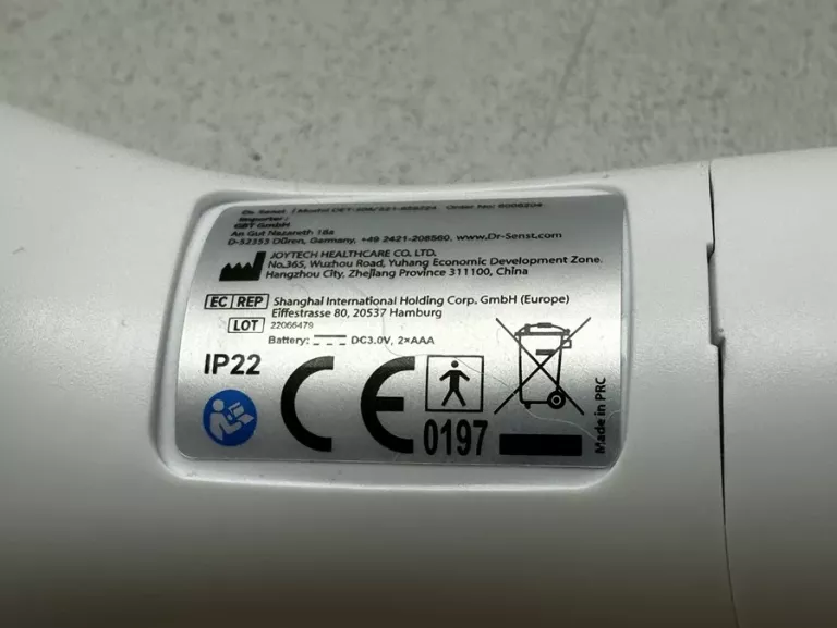 TERMOMETR BEZDOTYKOWY DR. SENST DET-306