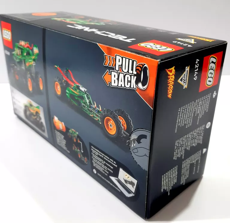 lego-technic-monster-jam-dragon-42149-wiek-dziecka-7-lat