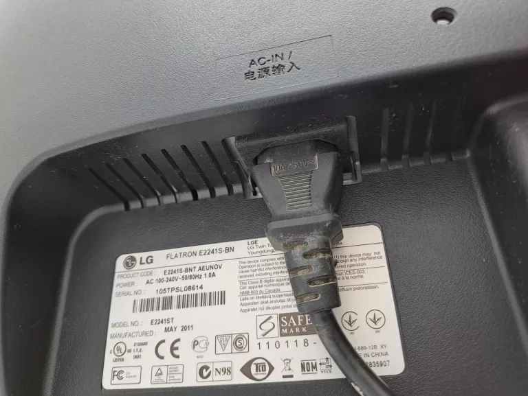 LG FLATRON E2241S-BN MONITOR