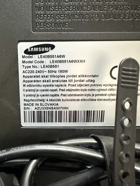 TELEWIZOR SAMSUNG LE40B551A6W + DEKODER DVB-T2