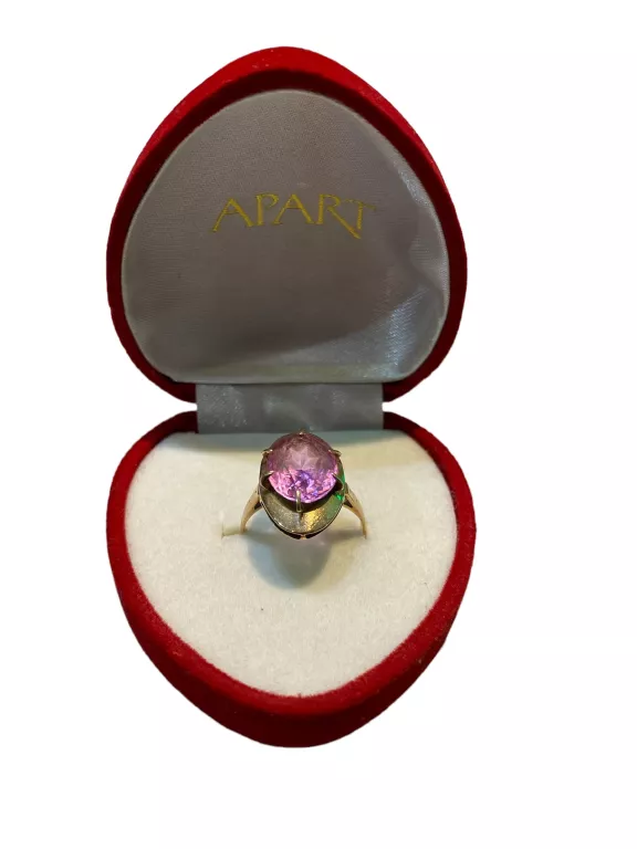 zloty-pierscionek-z-rozowym-oczkiem-368585-stan-uzywany