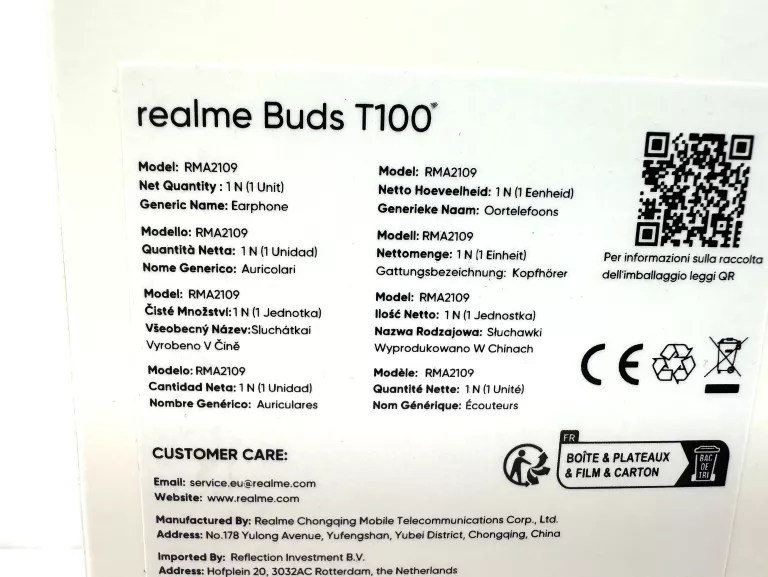 SŁUCHAWKI REALME BUDS T100
