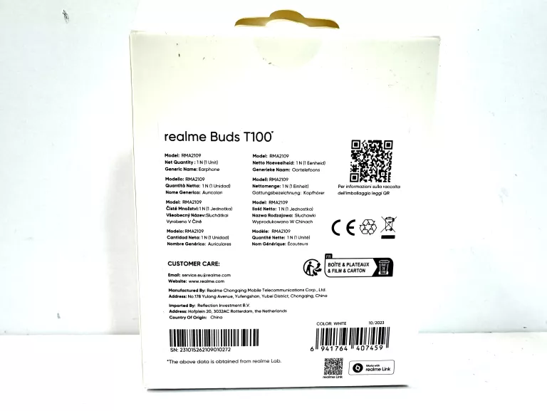 SŁUCHAWKI REALME BUDS T100