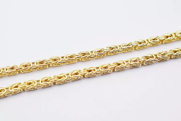 ELEGANCKI ZŁOTY ŁAŃCUSZEK SPLOT KRÓLEWSKI PR.585 14K 55CM 10,98G
