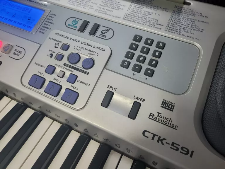 KEYBOARD CASIO CTK-591 + ZASILACZ