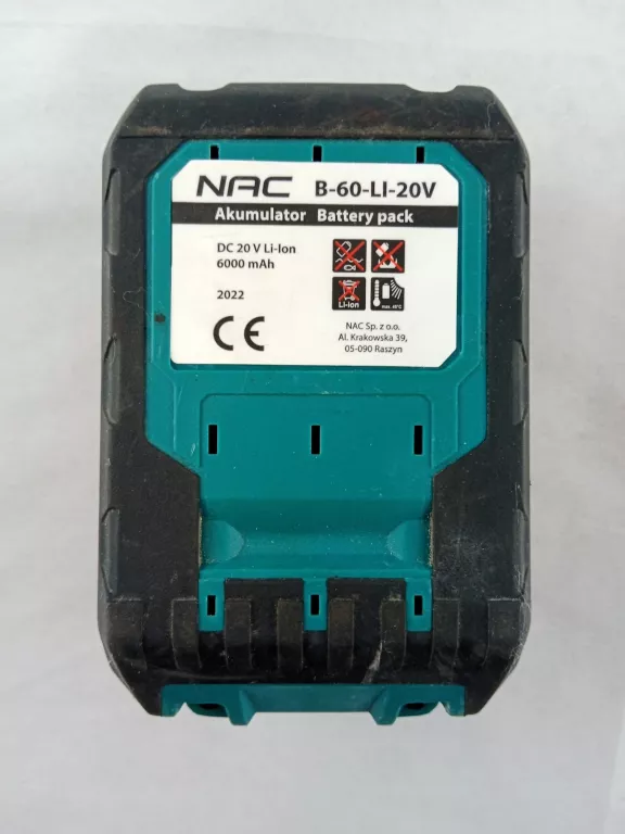 AKUMULATOR NAC B-60-LI-20V