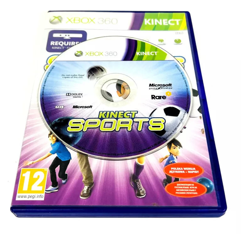 GRA KINECT SPORTS XBOX360 PORYSOWANA PŁYTA