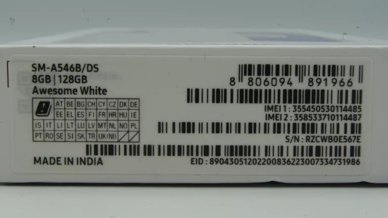 SMARTFON SAMSUNG GALAXY A54 5G NIEOTWARTY