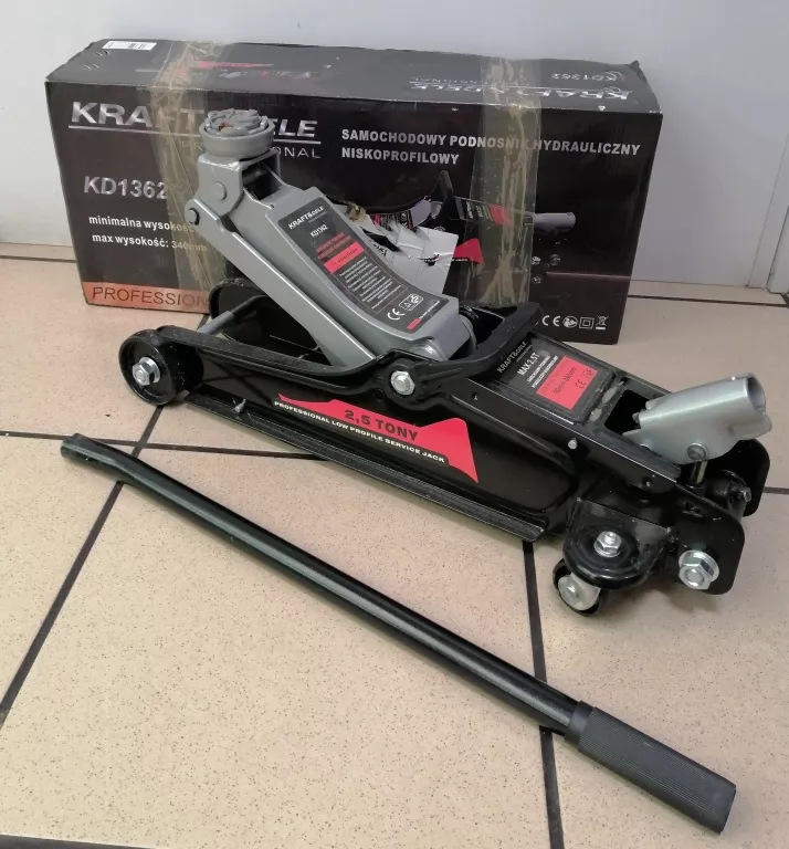 PODNOŚNIK HYDRAULICZNY 2,5 T NISKOPROFILOWY KRAFT&DELE KD1362