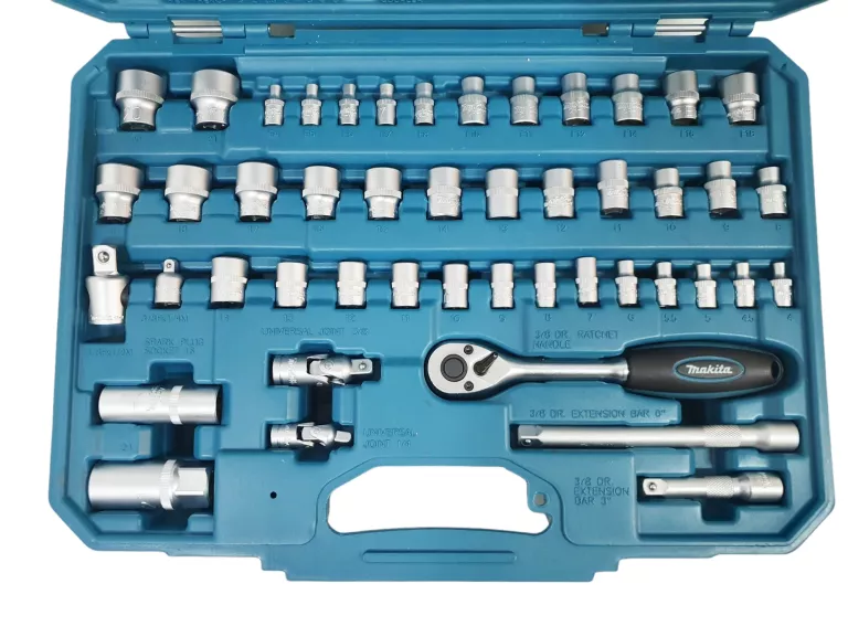 MAKITA E-06616 ZESTAW NARZĘDZI RĘCZNYCH KLUCZE NASADOWE PŁASKO OCZKOWE