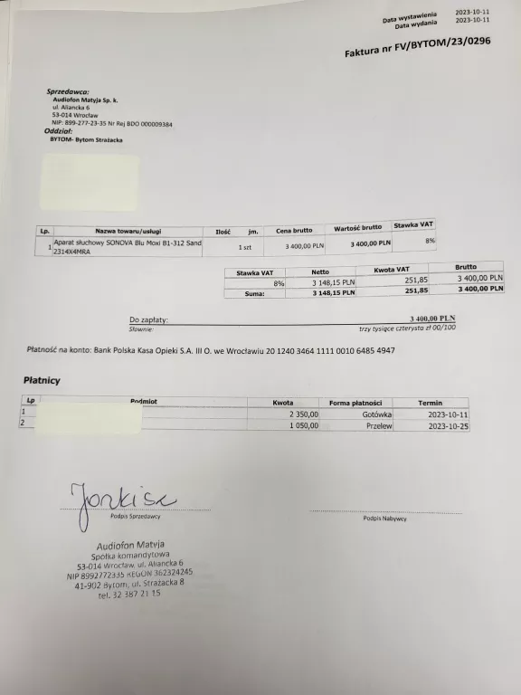 APARAT SŁUCHOWY SONOVA BLU MOXI B1-312 SAND + CZYŚCIK AUDIOFON