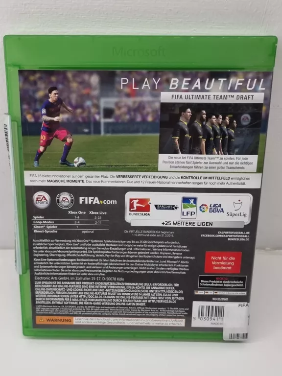 FIFA 16 XBOX ONE