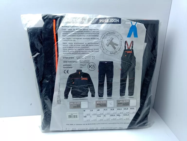 SPODNIE ROBOCZE DO PASA SARA POSEJDON 10-522 XXL