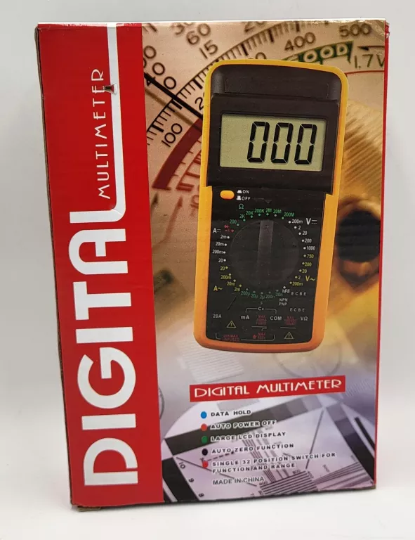MULTIMETR DT9205A MIERNIK CYFROWY PRĄDU NAPIĘCIA TESTER LCD