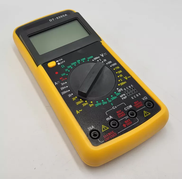 MULTIMETR DT9205A MIERNIK CYFROWY PRĄDU NAPIĘCIA TESTER LCD