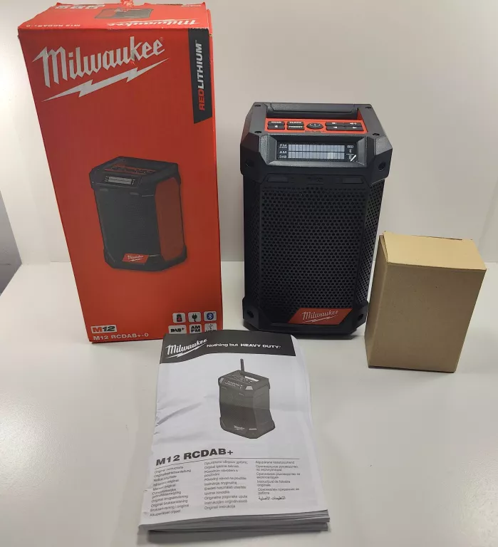 JAK NOWE RADIO BUDOWLANE MILWAUKEE M12 RCDAB+-0 KOMPLET