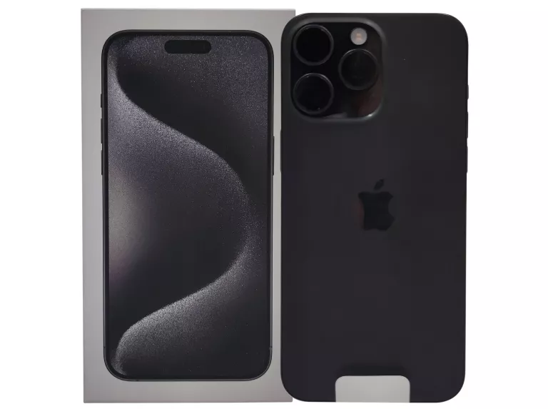 APPLE IPHONE 15 PRO MAX 256GB TITANIUM BLACK NIEAKTYWOWANY GW!