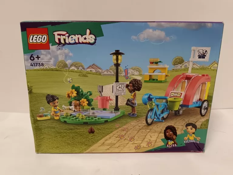 LEGO FRIENDS, KLOCKI, ROWER DO RATOWANIA PSÓW, 41738
