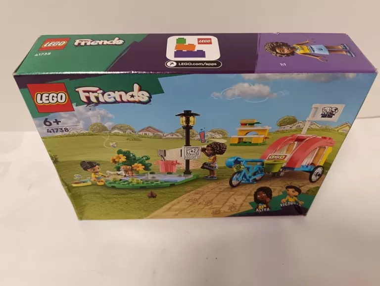 LEGO FRIENDS, KLOCKI, ROWER DO RATOWANIA PSÓW, 41738