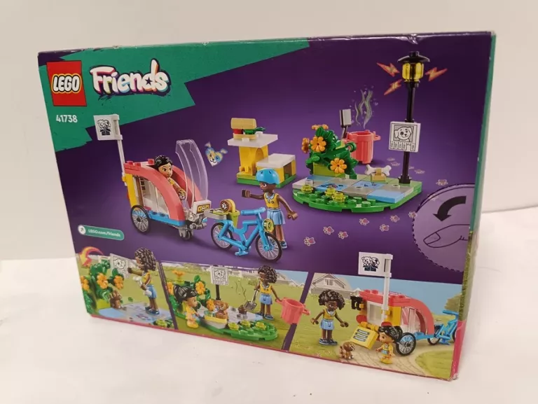 LEGO FRIENDS, KLOCKI, ROWER DO RATOWANIA PSÓW, 41738