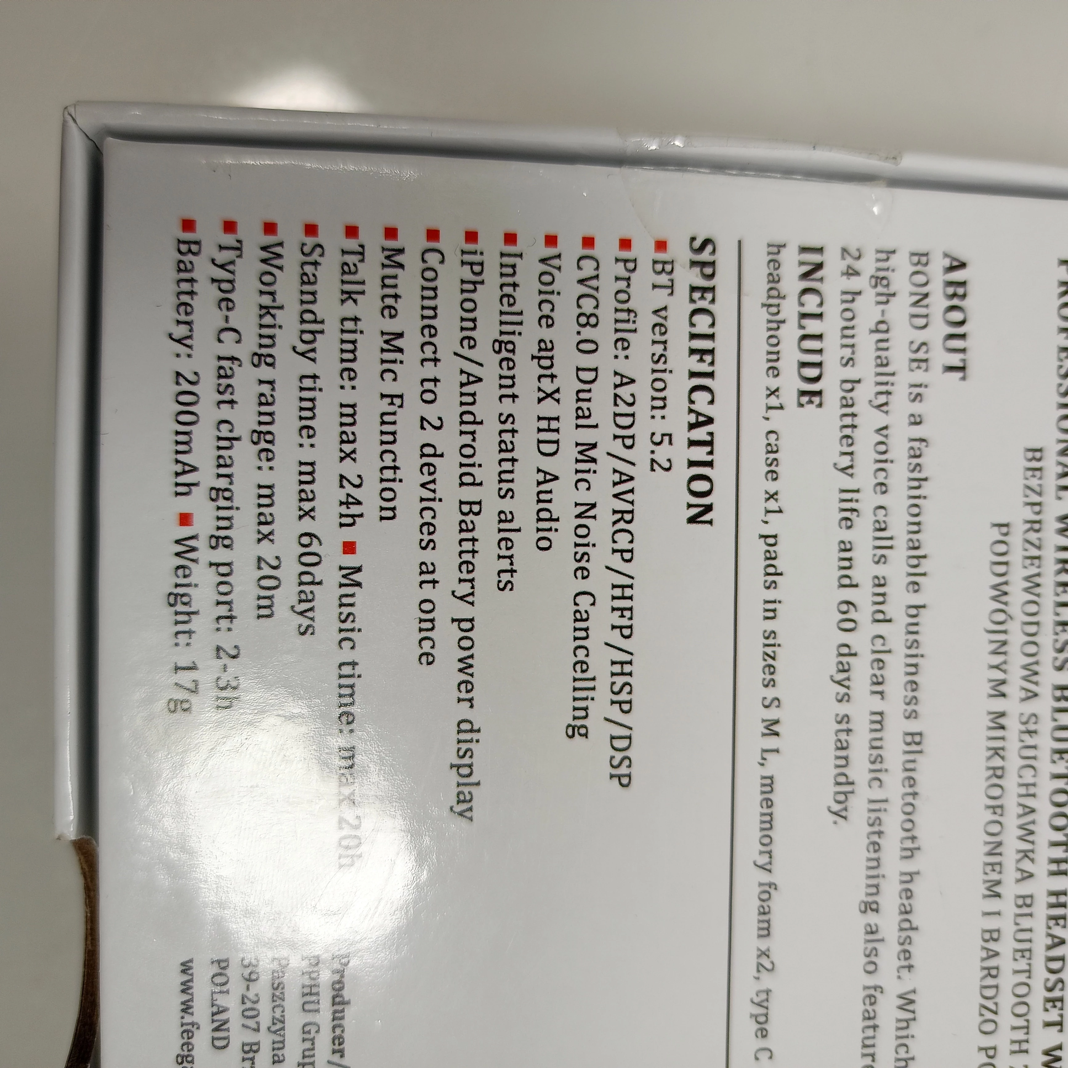 sluchawka-bluetooth-52-feegar-bond-se-24h-cvc-dsp-ean-gtin-5704547992525