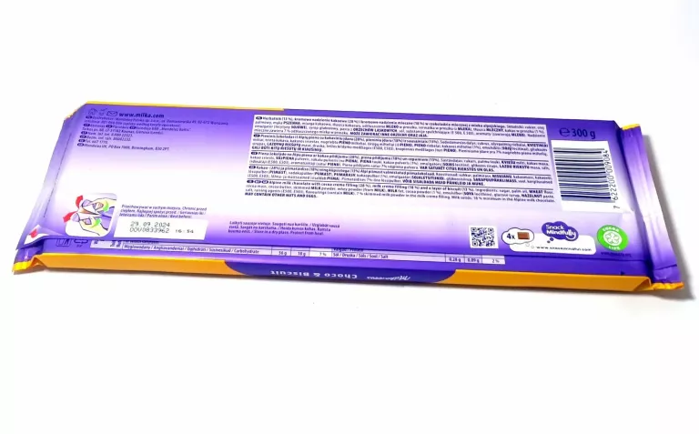 CZEKOLADA MLECZNA SCHOKO&KEKS MILKA HERBATNIK KAKAO TABLICZKA 300G