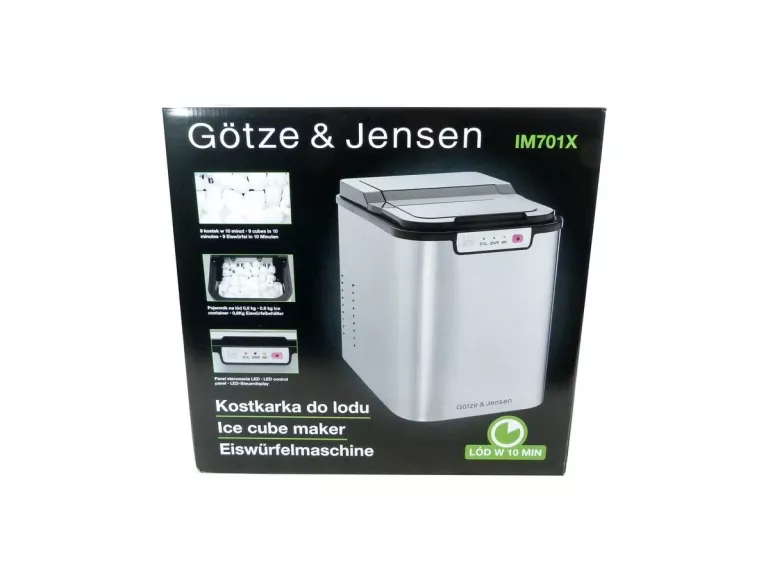 KOSTKARKA DO LODU GÖTZE & JENSEN IM701X INOX POJEMNIK 2.2 L