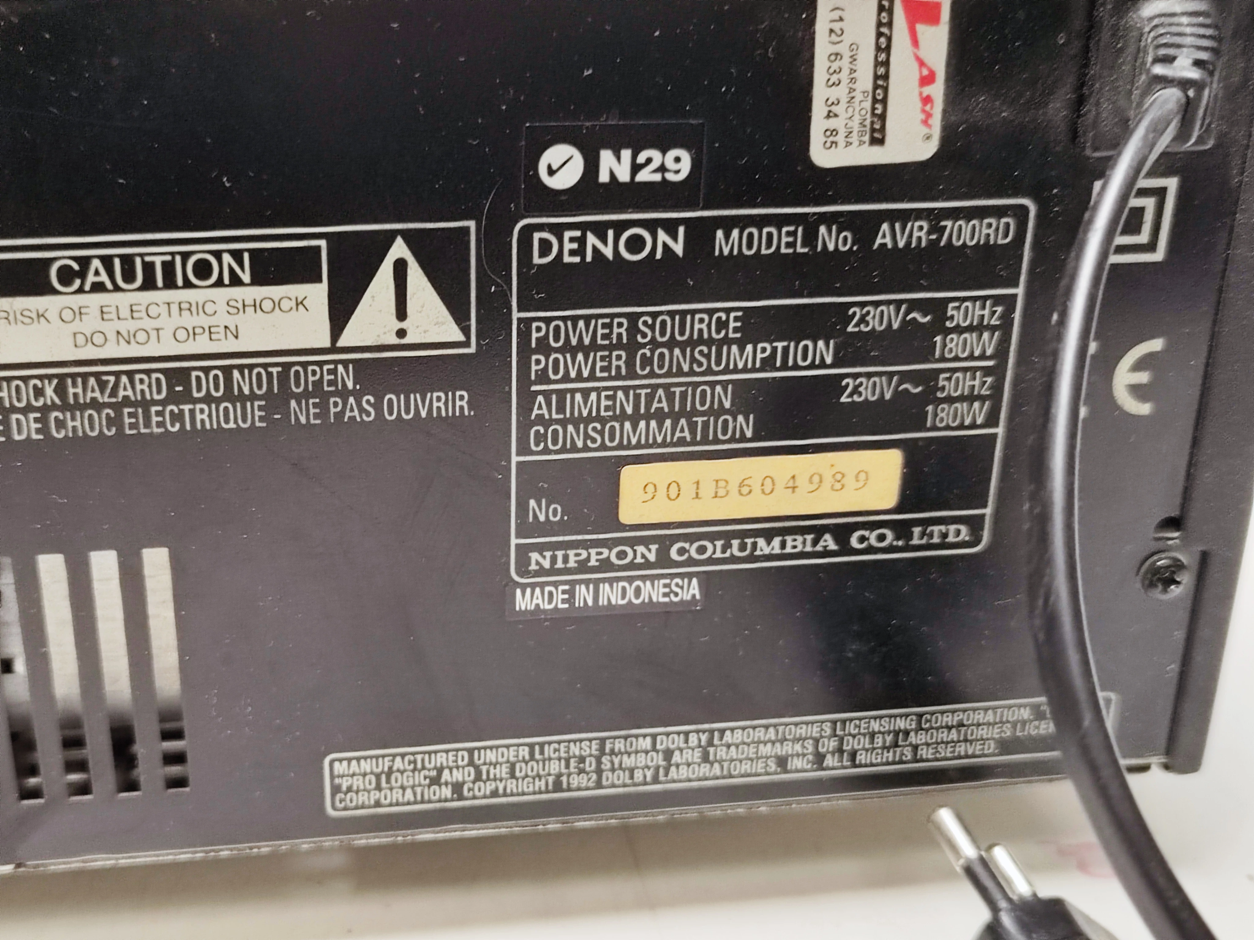 amplituner-denon-avr-700rd-model-avr-700rd