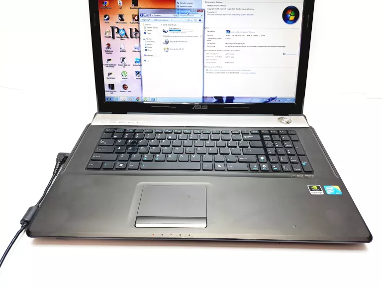 LAPTOP ASUS N71V /INTEL CORE / 4GB/500GB ŁAD + MYSZ