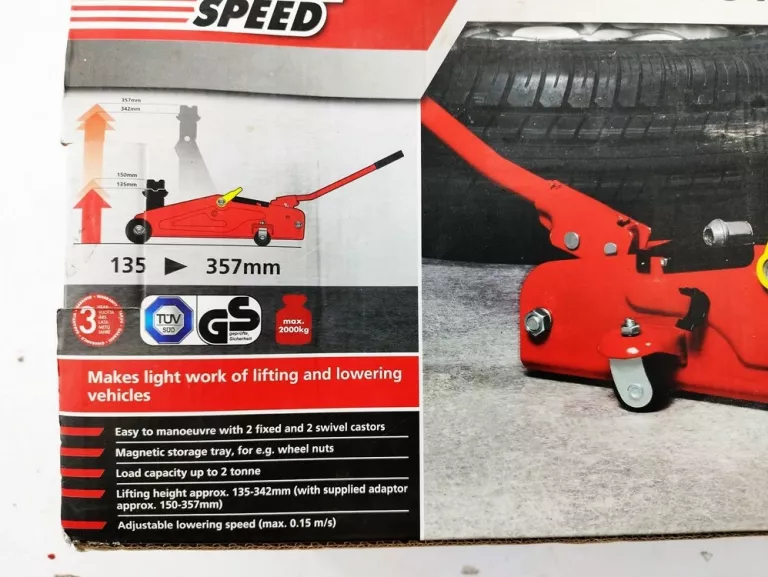 PODNOŚNIK HYDRAULICZNY ULTIMATE SPEED