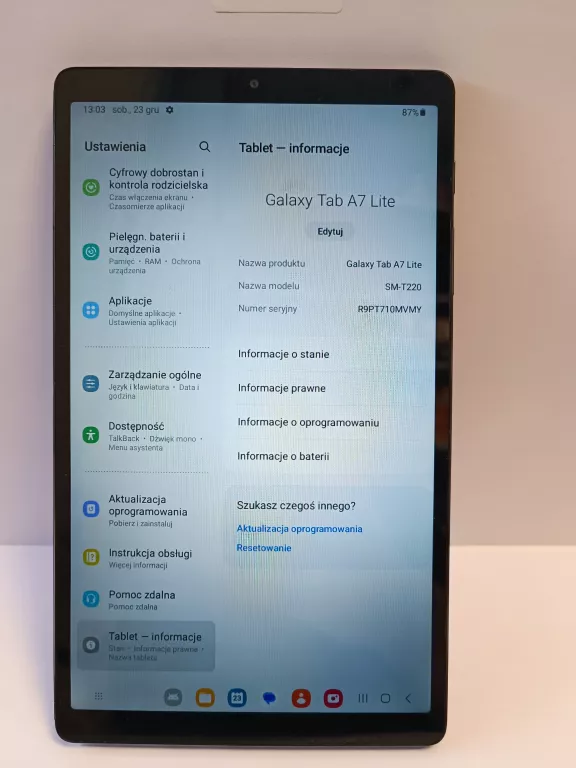 SAMSUNG GALAXY TAB A7 LITE 32GB