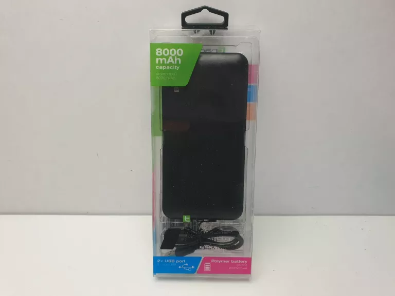 POWERBANK TRACER 8000MAH CZARNY KOMPLET