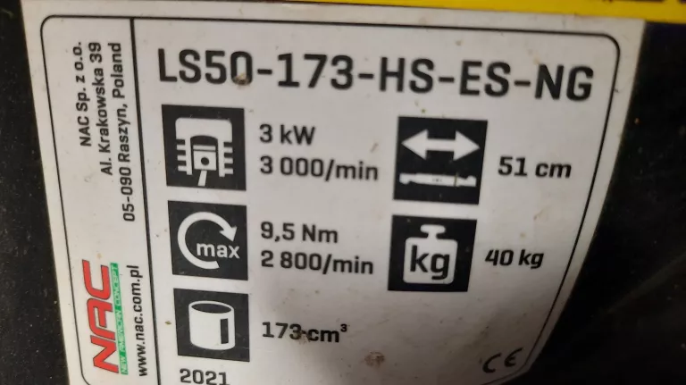 KOSIARKA SPALINOWA Z NAPĘDEM NAC LS50-575-HS / 5,75 KM / *OKAZJA*