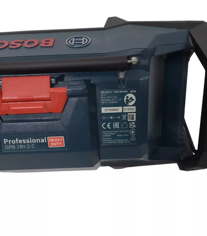RADIO BUDOWLANE BOSCH PROFESSIONAL GPB 18V-2 C + AKU