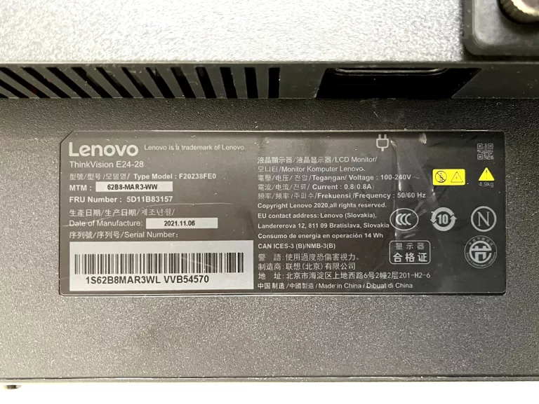 MONITOR LENOVO THINKVISION E24-28