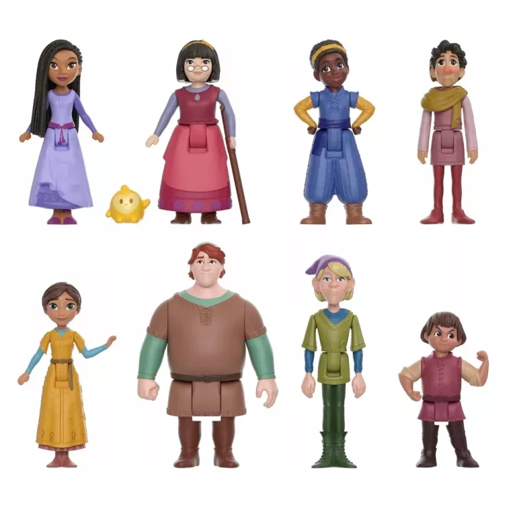 DISNEY WISH KSIĘŻNICZKA ASHA OF ROSAS ŻYCZENIE FIGURKI 9SZT