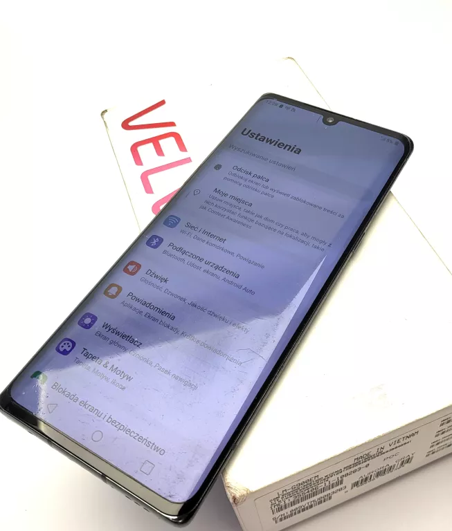TELEFON LG VELVET 5G KOMPLET DOWOD ZAKUPU