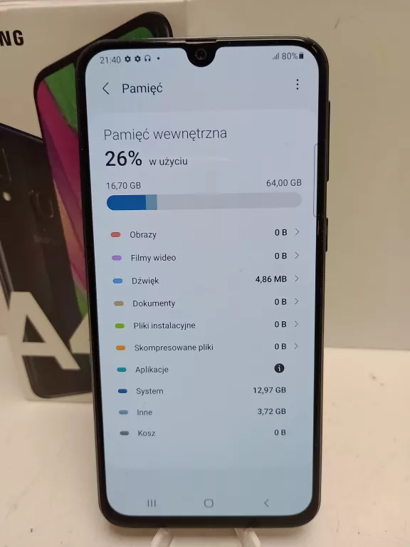 TELEFON SAMSUNG GALAXY A40 4 GB/64 GB
