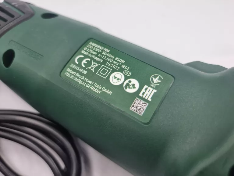 SZLIFIERKA KĄTOWA BOSCH PWS 850-125 850W