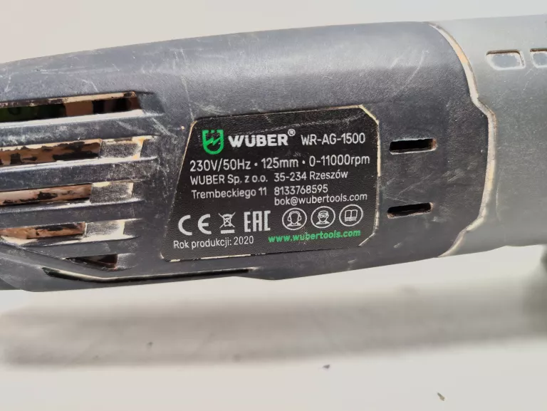 SZLIFIERKA KĄTOWA WUBER WR-AG-1500/SOLO
