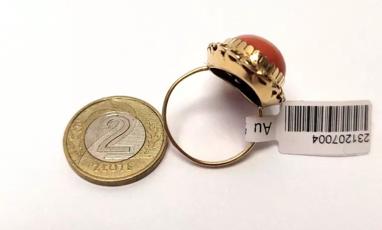 uzywany-zloty-pierscionek-z-koralem-585-907g-r17-marka-inna-marka